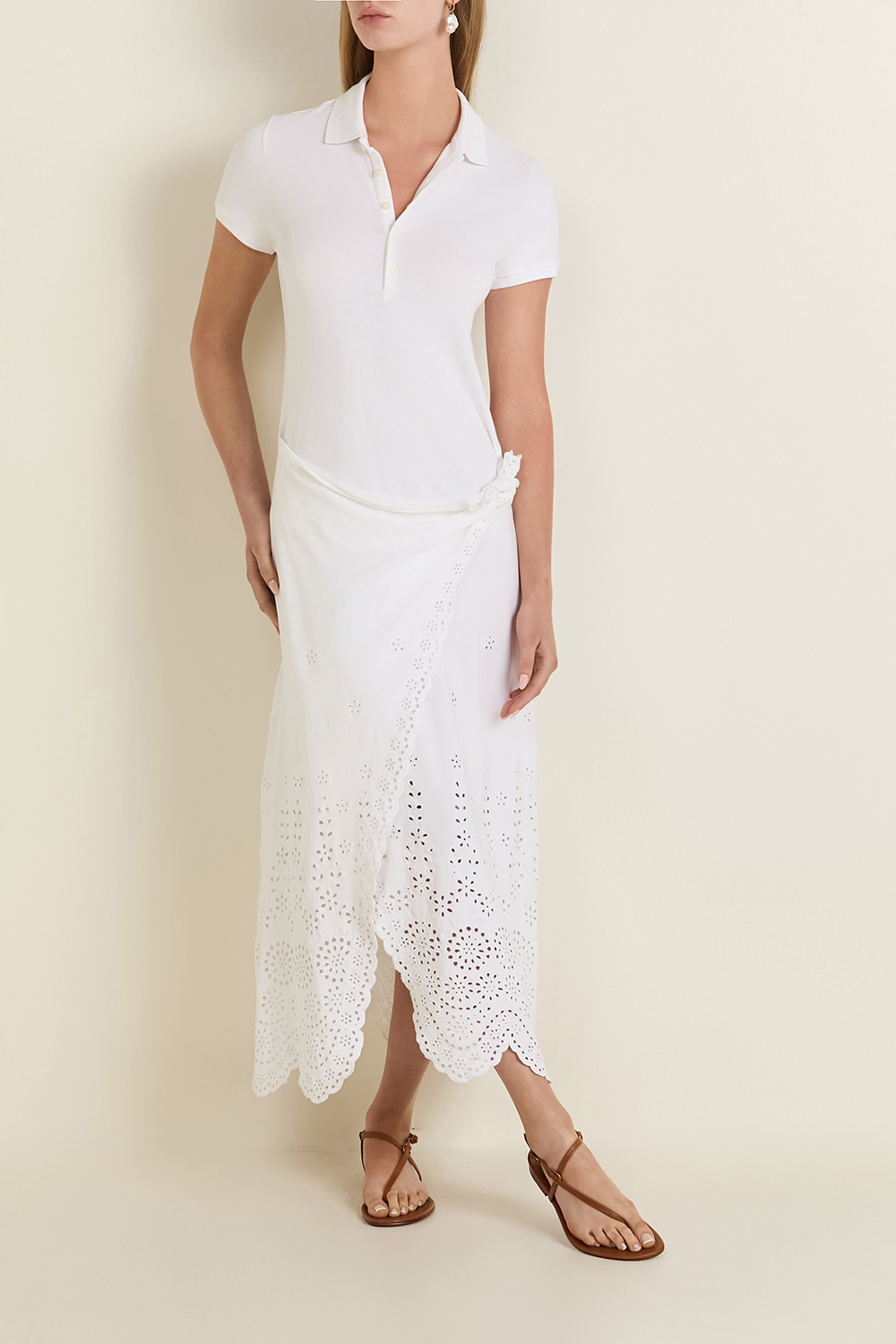 שמלת פולו תחרה